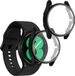 kwmobile 2x smartwatch hoes geschikt voor Samsung Galaxy Watch 4 (40mm) hoesje - Siliconen sporthorloge cover - Activity tracker case in zwart / zwart