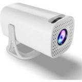 Aiorber Beamer, automatische kalibratiefunctie, met Bluetooth, draagbaar, geschikt voor thuisbioscoop, feesten, 10,3 x 10,3 x 20,4 cm, wit