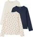 Vertbaudet Set van 3 meisjes T-shirts met lange mouwen