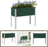 vidaXL Plantenbak Groen Staal 100x45x90 cm