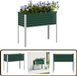 vidaXL Plantenbak Groen Staal 100x45x90 cm
