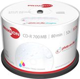 Primeon 2761109 CD-R 80 disc 700 MB 50 stuk(s) Spindel Bedrukbaar, Hoogglans opppervlak, Watervast, Onuitwisbaar