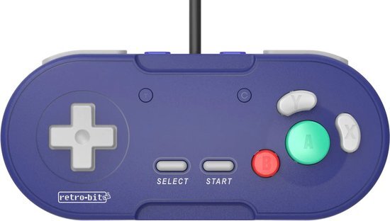 Retro-Bit - legacy gc wired controller (purple)