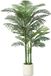 Ibenzoa® Palmier tropical artificiel de 180 cm avec feuilles réalistes et élégant pot de fleurs blanc