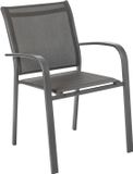 Hespèride fauteuil rond Essentia 88x56x63 cm grijs