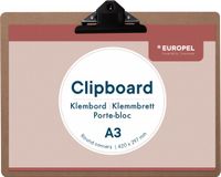 Europel Klembord - Clipboard - Hout - A3 liggend - 42 x 29,7 cm - 1 stuk