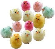 Decoris paaskuikentjes gekleurd - 4 cm - 18x stuks