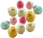 Decoris paaskuikentjes gekleurd - 4 cm - 18x stuks