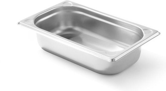 Hendi GN bak 1/4 - 65 mm RVS - Vaatwasserbestendig, Magnetronbestendig, Ovenbestendig