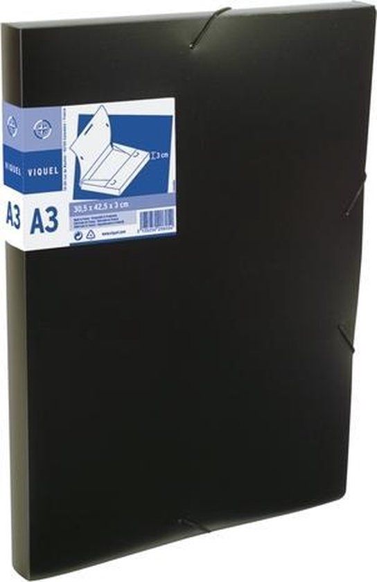 Viquel Elastobox A3 - Kleurenmix - Elastiek sluiting