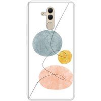 One line Beschermende siliconen case compatibel met Mate 20 Lite blauw