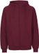 Neutral Unisex Tiger Cotton Hoodie With Zipper NET63301 - Bordeaux - XL