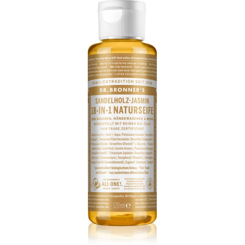dr bronners Dr. Bronner's Sandalwood & Jasmine Liquid Soap - 120ml