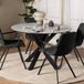 Giga Living Ronde Eettafel Axel - Ø120x75cm - Keramiek Grijs - Spinpoot