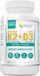 WISH Vitamin K2+D3 forte Os, Immunité 120 Comprimés