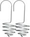 Express Vogel vetbalhouders - 2 stuks - Zilver
