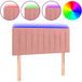 Tête de lit LED Rose 90x5x78/88 cm Velours