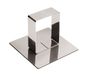 Gobel 866750 Schuif, vierkant, roestvrij staal, 5,8 cm