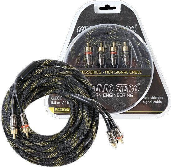Ground Zero GZCC 0.5X-TP - 0.5 m HQ RCA Kabel