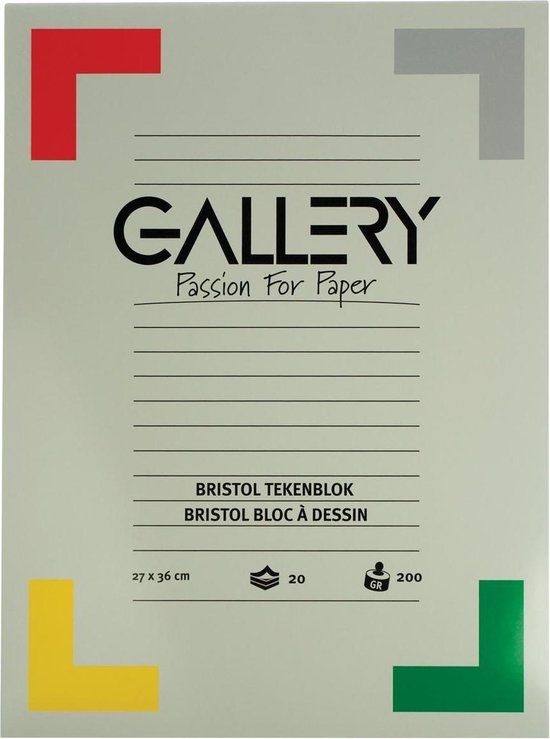 Gallery Bristol Tekenblok 27 x 36 cm 200 g/m²
