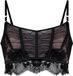Hunkemöller Dames Lingerie Niet-voorgevormde longline beugel bh Cynthia - Zwart - maat D70