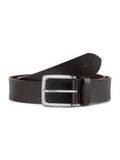 Tom Tailor - TTSCOTT leren riem met vierkante gesp - Maat 100 - brown uni