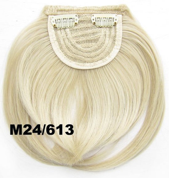 Brazilian Pony hairextension clip in blond - M24/613