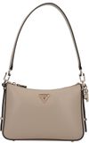 GUESS Daryna II Top Zip Shoulder Bag Taupe
