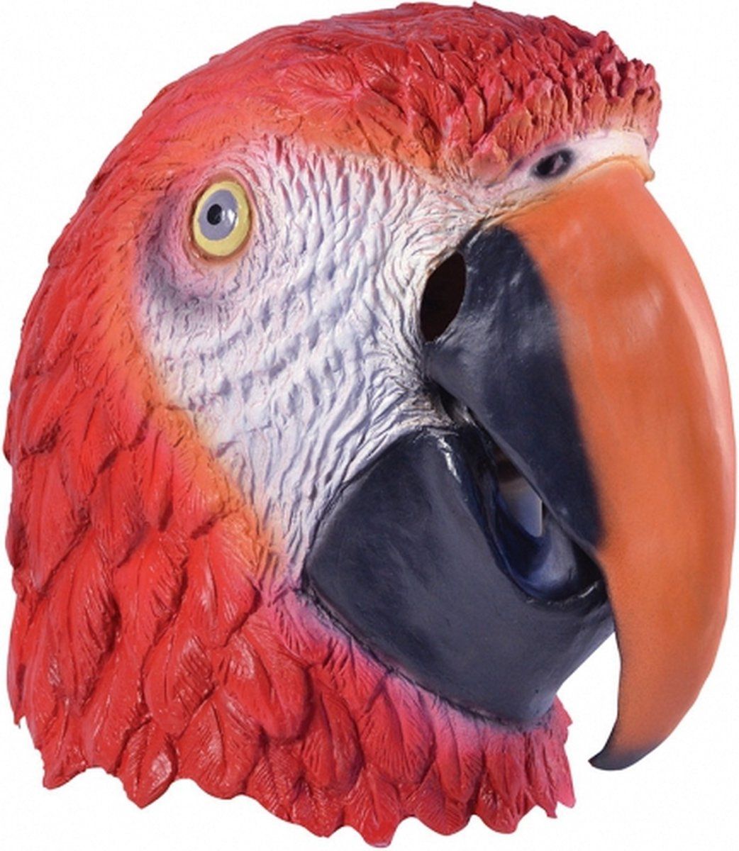Bristol Novelty Papegaaien Masker voor Volwassenen - Rubber - Multi - EAN: 8718758745174