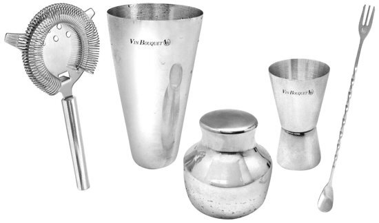 Vin Bouquet cocktailset inox