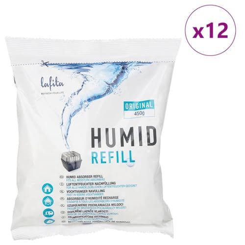 vidaXL Vochtvretervullingen 12 st 450 g
