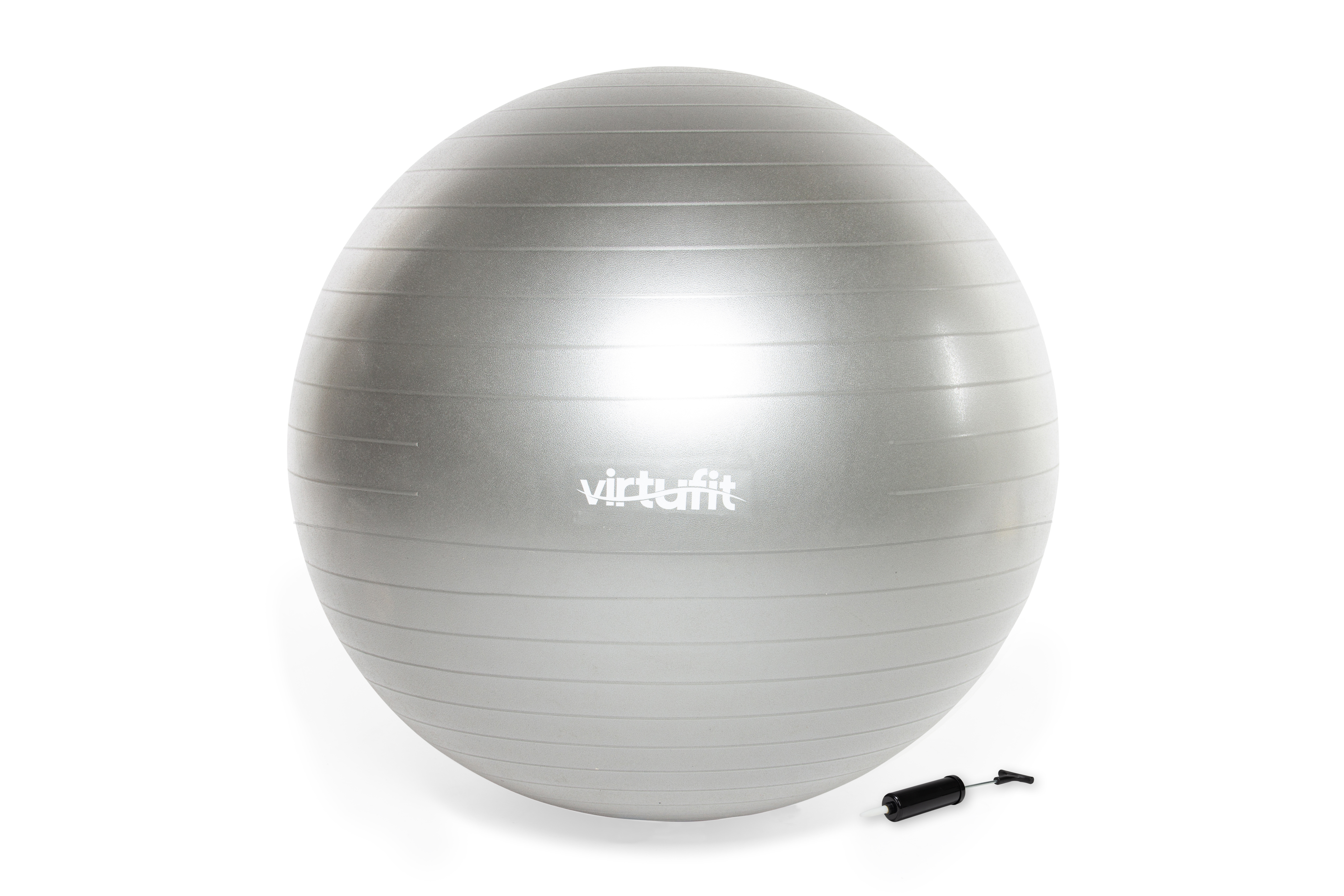 Virtufit Anti-Burst Fitnessbal Gymbal Grijs 75 cm met Pomp