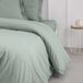 TRANKIELO® Housse de couette 220 x 240 cm Coton Celadon
