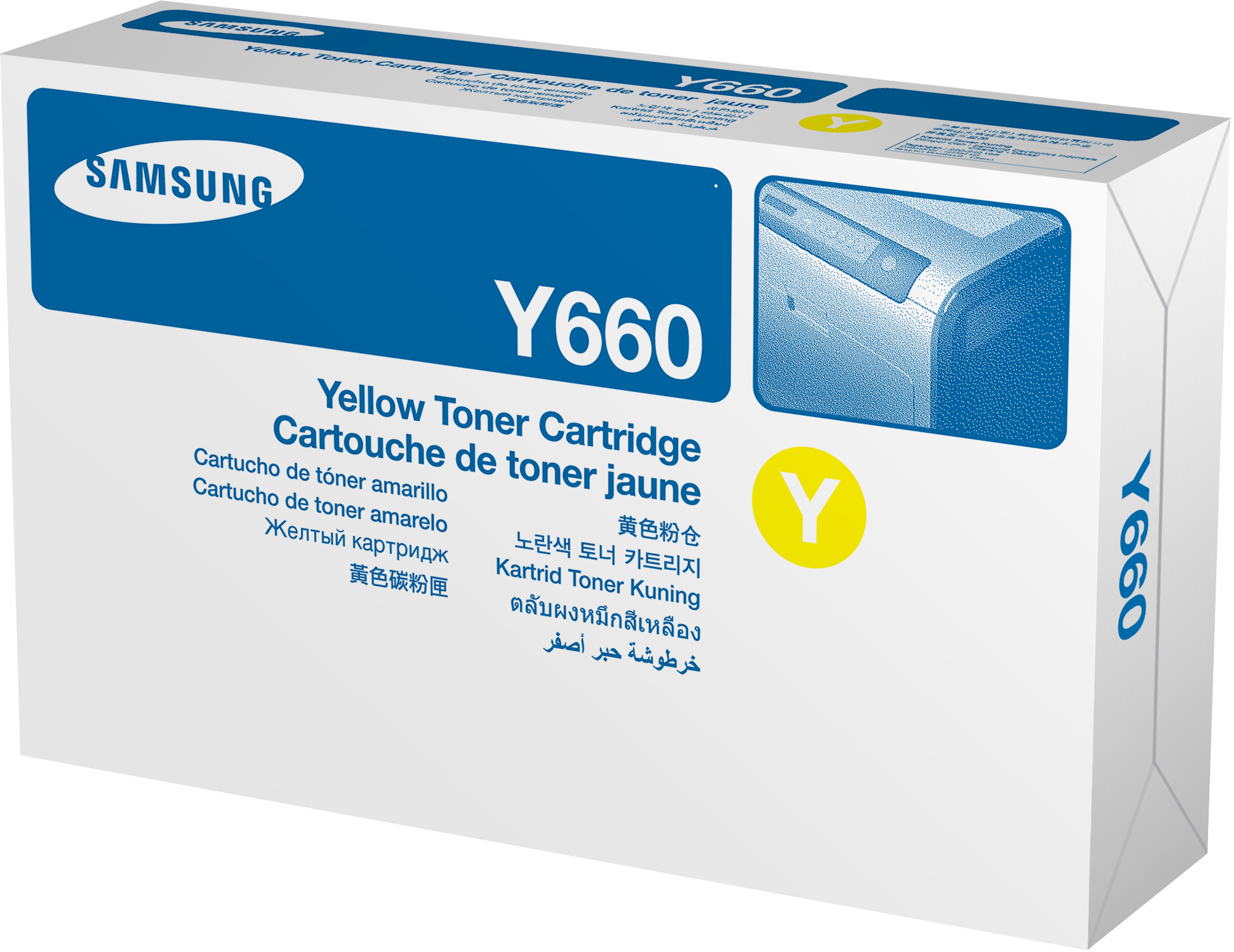 Samsung CLP-Y660A Gele Tonercartridge