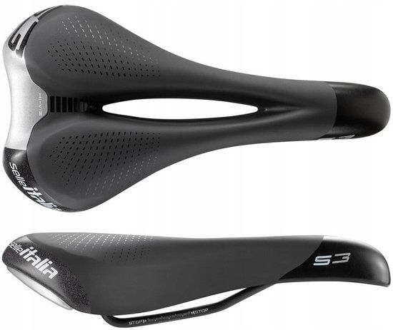 Selle Italia Sportouring S3 Flow L2 Zadel - Unisex - Stadsfiets - Zwart