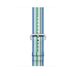 Apple Bracelet en nylon tissé Apple Watch Bleu rayé 42mm