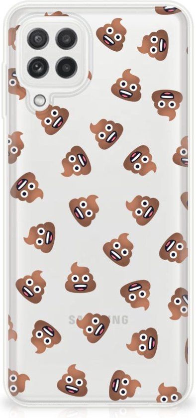 TPU bumper geschikt voor Samsung Galaxy A22 4G / M22 Poep Emojis