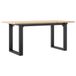 Table basse O-frame 90x40x45 cm bois de pin massif et acier
