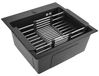 Rea - Stalen Spoelbak Met Accessoireset 3-delig Leo 40 Black Grijze accessoires