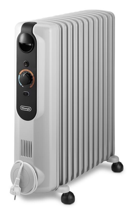 De'Longhi Radia-s Easytronic - Olie Elektrische Kachel - 2500W - Zwart/Wit