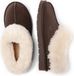 EVERAU Australia Dames Ibis Pantoffels Chocoladebruin Suède Maat 41