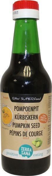 TerraSana Raw pompoenpit olie in glas 250 ML