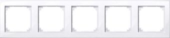 Schneider Electric Cadre de finition M-Smart 5 modules - Plastique Actief Blanc - Système M