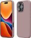kwmobile telefoonhoesje geschikt voor Apple iPhone 16 Pro - Hoesje met siliconen coating - Smartphone case in licht oudroze