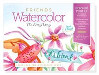 Watercolor the Easy Way Paint-Your-Own Watercolor Cards Friends: Notecard Paint Kit with Paint and Brush Included: 6