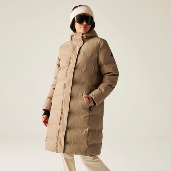 Dare 2b Regatta Gevulde Jas Hiking Dames Waterdicht Ademend Gerecycled Beige Polyester Vrouwen 48