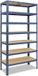 Shelfplaza HOME metalen stellingkast - 230x60x50 cm - blauw - 7 planken
