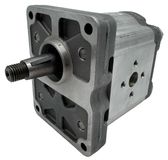 Pompe hydraulique, 21 litres par minute, arbre conique avec un rapport de 1:8, bride croisée