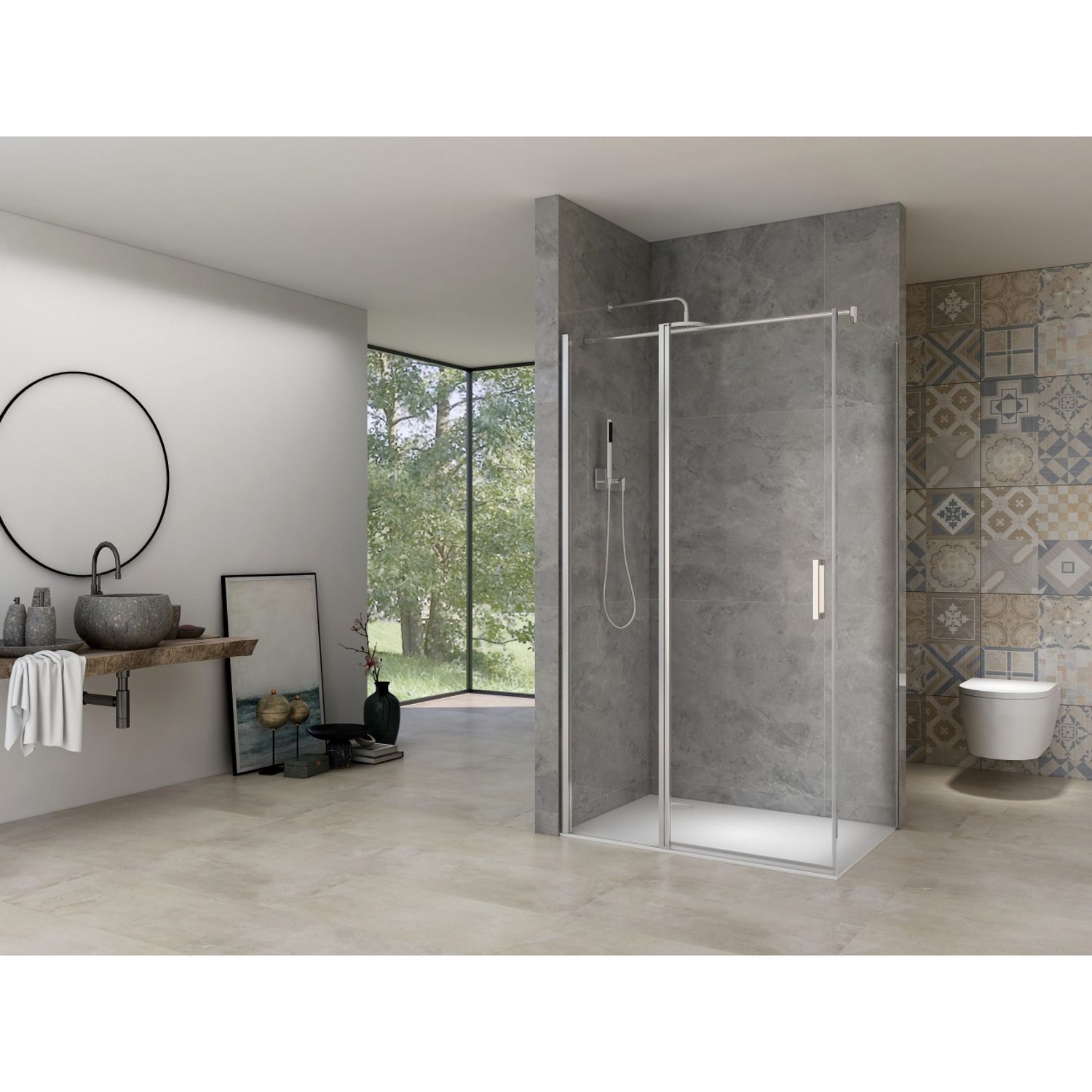 van Rijn Douchecabine van rijn st02 350 chroom