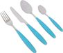 Gimex Colour Line Rainbow Bestekset Blauw 4-Delig